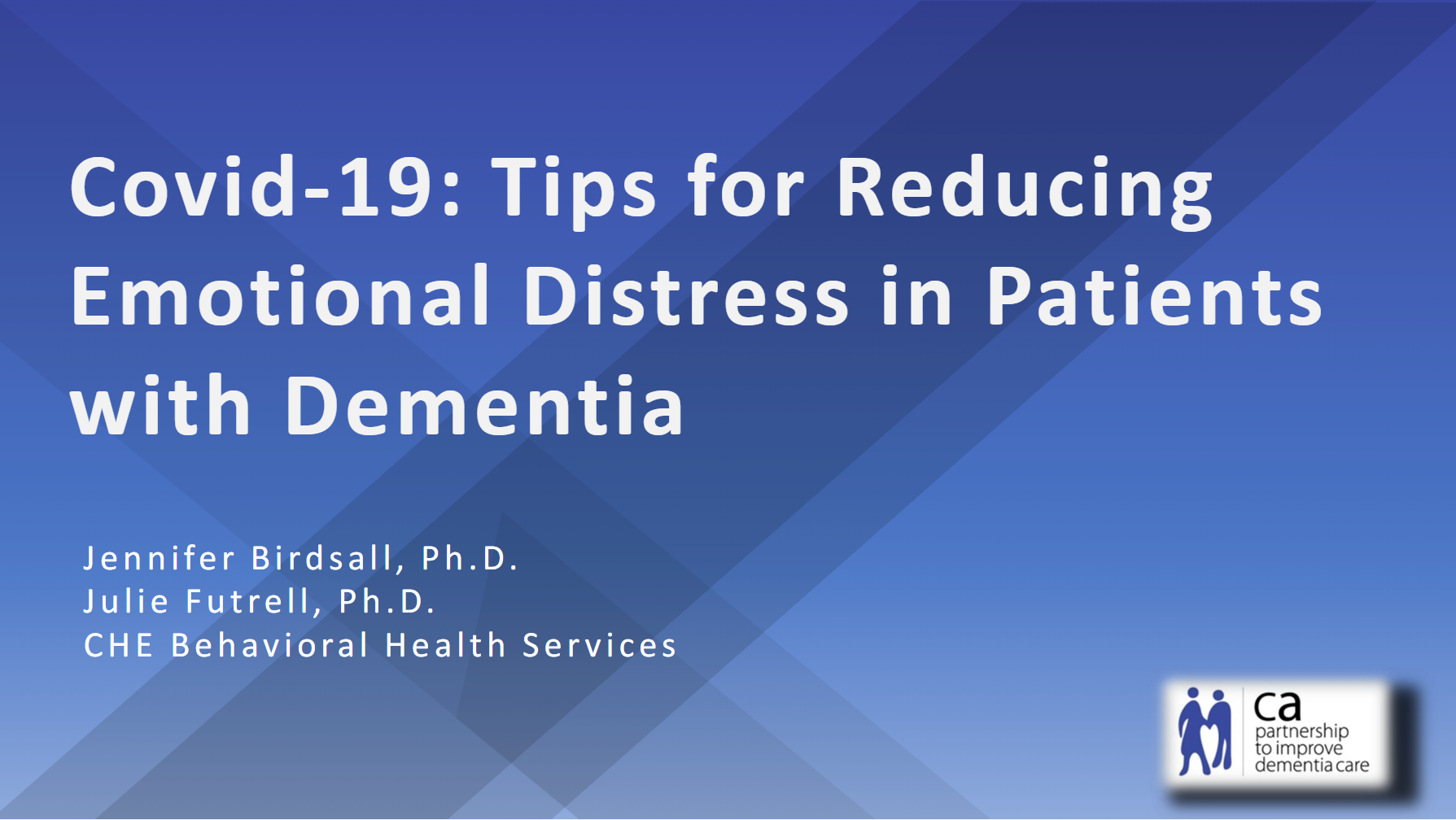 Tips for Reducing Emotional Distress in Patients with Dementia