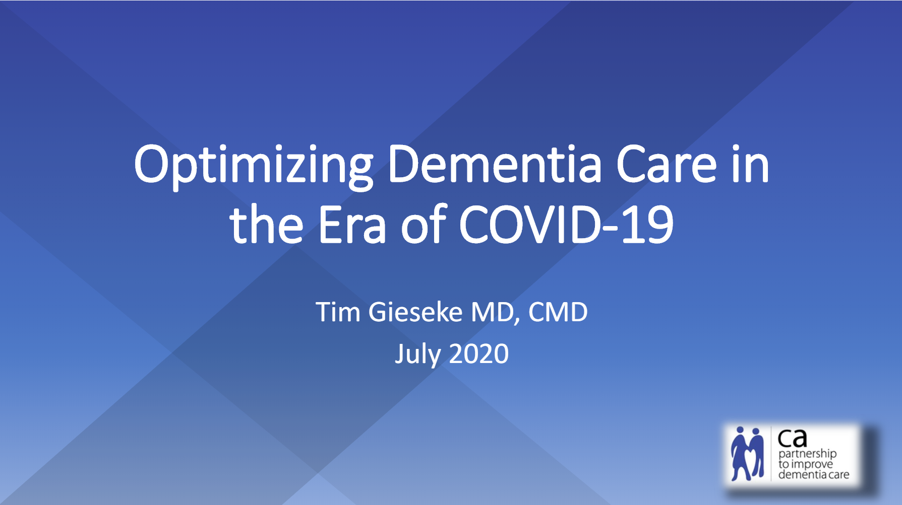 Optimizing Dementia Care in the Era of COVID-19